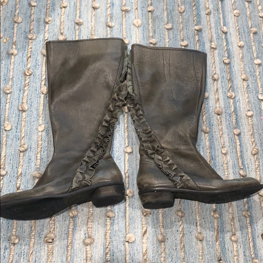 Miss Albright tall ruffle boots from Anthropologie